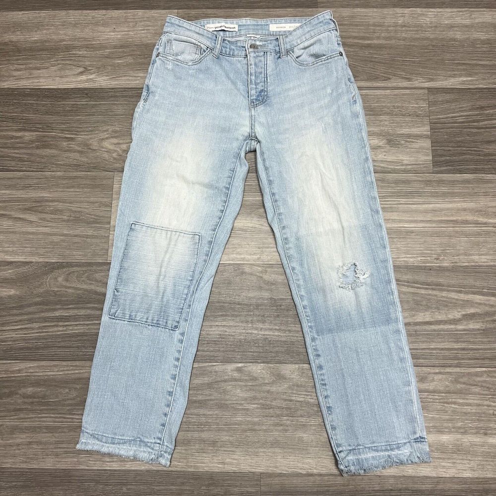 Anthropologie Jeans Womens 27x26‎ Pilcro & Letterpress Hyphen Patched Distressed